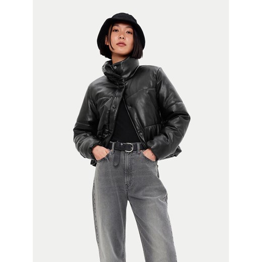Gap Kurtka z imitacji skóry 486399 Czarny Regular Fit ze sklepu MODIVO w kategorii Kurtki damskie - zdjęcie 182648941