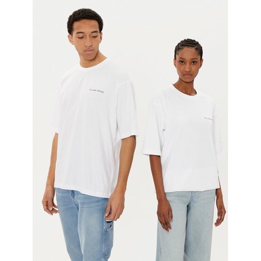 Filling Pieces T-Shirt Unisex 7441378 Biały Boxy Fit ze sklepu MODIVO w kategorii Bluzki damskie - zdjęcie 182648943