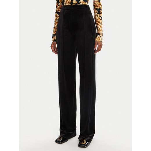 Balmain Spodnie materiałowe DF0PQ312JG50 Czarny Regular Fit ze sklepu MODIVO w kategorii Spodnie damskie - zdjęcie 182648951