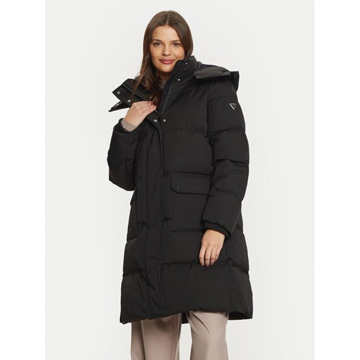 Guess Kurtka puchowa Belkisa W4BL0B WGJR2 Czarny Regular Fit ze sklepu MODIVO w kategorii Kurtki damskie - zdjęcie 182648992