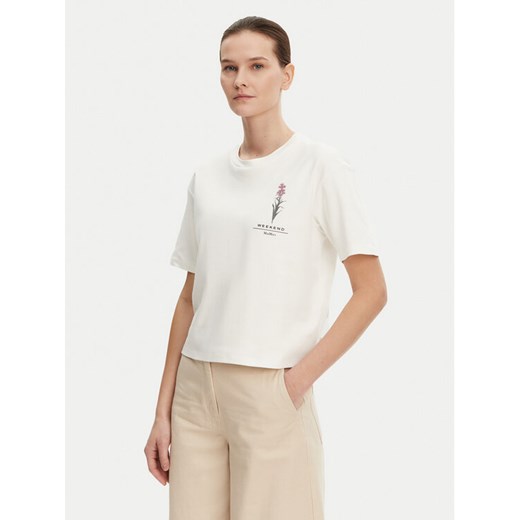 Weekend Max Mara T-Shirt Lecco 2515941052 Biały Boxy Fit ze sklepu MODIVO w kategorii Bluzki damskie - zdjęcie 182649023