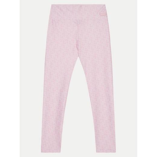 Guess Legginsy J5RB03 MC01P Różowy Slim Fit ze sklepu MODIVO w kategorii Spodnie dziewczęce - zdjęcie 182649083