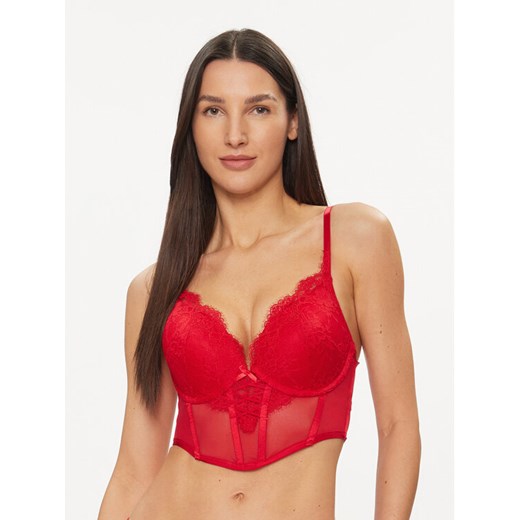 Hunkemöller Biustonosz push-up Arabella 204593 Czerwony ze sklepu MODIVO w kategorii Biustonosze - zdjęcie 182649171