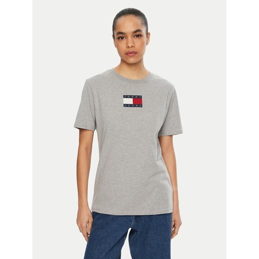 Tommy Jeans T-Shirt DW0DW20461 Szary Relaxed Fit ze sklepu MODIVO w kategorii Bluzki damskie - zdjęcie 182649204