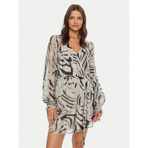 Guess Sukienka codzienna Marcelle W4BK41 WE550 Biały Regular Fit ze sklepu MODIVO w kategorii Sukienki - zdjęcie 182649230