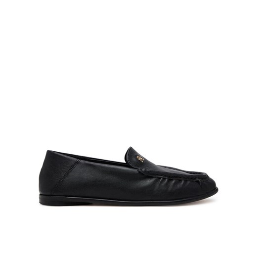Tommy Hilfiger Półbuty Soft Leather Squared Toe Loafer FW0FW08412 Czarny ze sklepu MODIVO w kategorii Mokasyny damskie - zdjęcie 182649234
