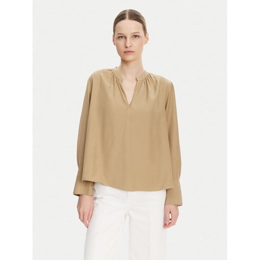 Tommy Hilfiger Bluzka WW0WW44049 Beżowy Regular Fit ze sklepu MODIVO w kategorii Bluzki damskie - zdjęcie 182649264