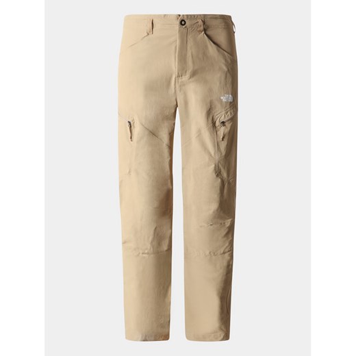 The North Face Spodnie outdoor Explo NF0A7Z96 Beżowy Regular Fit ze sklepu MODIVO w kategorii Spodnie męskie - zdjęcie 182649280