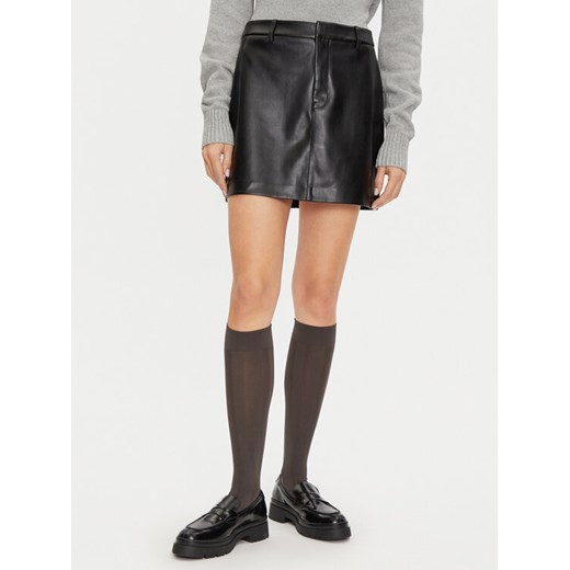 Calvin Klein Jeans Spódnica z imitacji skóry J20J224190 Czarny Regular Fit ze sklepu MODIVO w kategorii Spódnice - zdjęcie 182649283