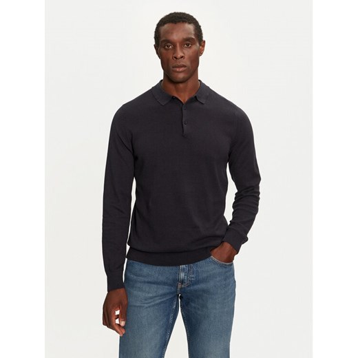 Brave Soul Sweter MK-273PLACKETC Granatowy Regular Fit ze sklepu MODIVO w kategorii Swetry męskie - zdjęcie 182649294