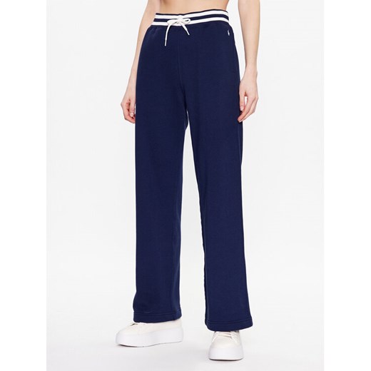 Polo Ralph Lauren Spodnie dresowe 211892659001 Granatowy Regular Fit ze sklepu MODIVO w kategorii Spodnie damskie - zdjęcie 182649351