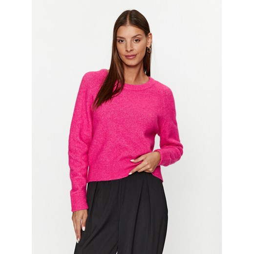 Samsøe Samsøe Sweter Nor F00022152 182330TCX Różowy Regular Fit ze sklepu MODIVO w kategorii Swetry damskie - zdjęcie 182649372