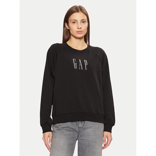 Gap Bluza 588019-03 Czarny Relaxed Fit ze sklepu MODIVO w kategorii Bluzy damskie - zdjęcie 182649390