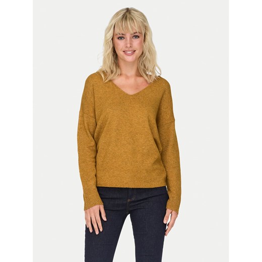 ONLY Sweter Rica 15224360 Pomarańczowy Regular Fit ze sklepu MODIVO w kategorii Swetry damskie - zdjęcie 182649403