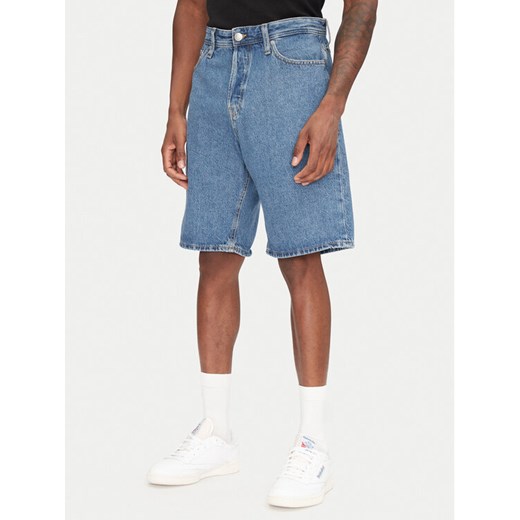 Jack&Jones Szorty jeansowe Alex 12269532 Niebieski Baggy Fit ze sklepu MODIVO w kategorii Spodenki męskie - zdjęcie 182649412