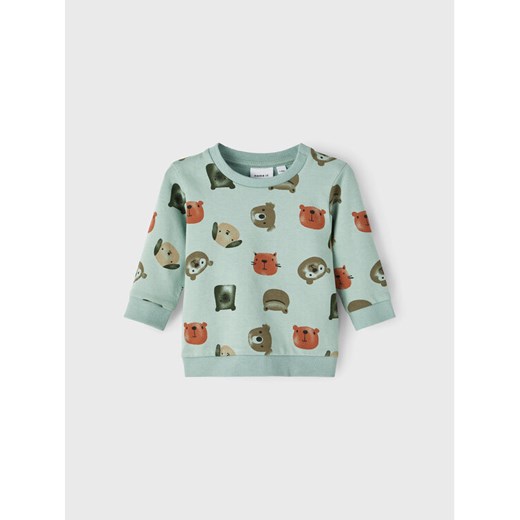 NAME IT Bluza 13206857 Zielony Regular Fit ze sklepu MODIVO w kategorii Bluzy i swetry - zdjęcie 182649434