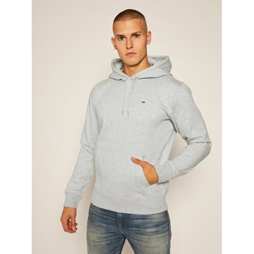 Tommy Jeans Bluza Regular Fleece DM0DM09593 Szary Regular Fit ze sklepu MODIVO w kategorii Bluzy męskie - zdjęcie 182649590