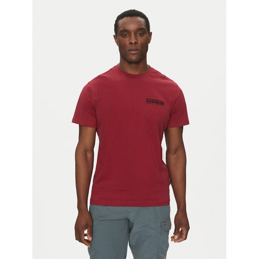 Napapijri T-Shirt S-Vignoni NP0A4ILX Czerwony Regular Fit ze sklepu MODIVO w kategorii T-shirty męskie - zdjęcie 182649591