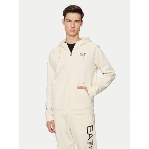 EA7 Emporio Armani Bluza 8NPM22 PJ07Z 1713 Beżowy Regular Fit ze sklepu MODIVO w kategorii Bluzy męskie - zdjęcie 182649610