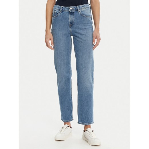 Tommy Hilfiger Jeansy Classic WW0WW44345 Niebieski Straight Fit ze sklepu MODIVO w kategorii Jeansy damskie - zdjęcie 182649622