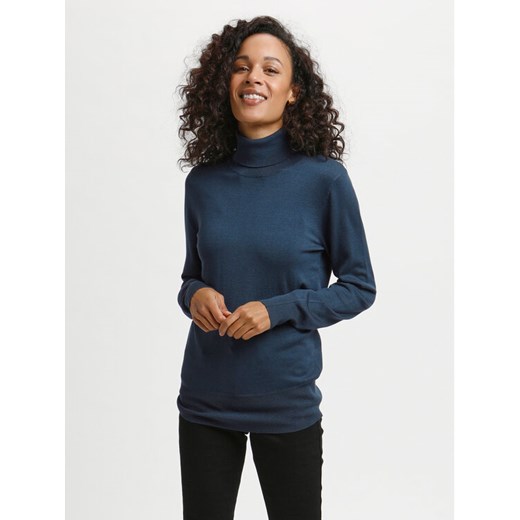 Kaffe Golf Astrid 500023 Granatowy Regular Fit ze sklepu MODIVO w kategorii Swetry damskie - zdjęcie 182649740