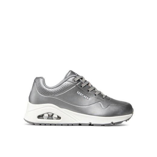 Skechers Sneakersy Rose Bold 73691/GUN Srebrny ze sklepu MODIVO w kategorii Buty sportowe damskie - zdjęcie 182649801