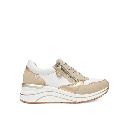 Remonte Sneakersy D0T01-80 Beżowy ze sklepu MODIVO w kategorii Buty sportowe damskie - zdjęcie 182649804