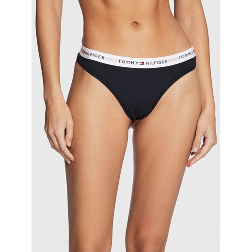 Tommy Hilfiger Stringi UW0UW03835 Granatowy ze sklepu MODIVO w kategorii Majtki damskie - zdjęcie 182649842