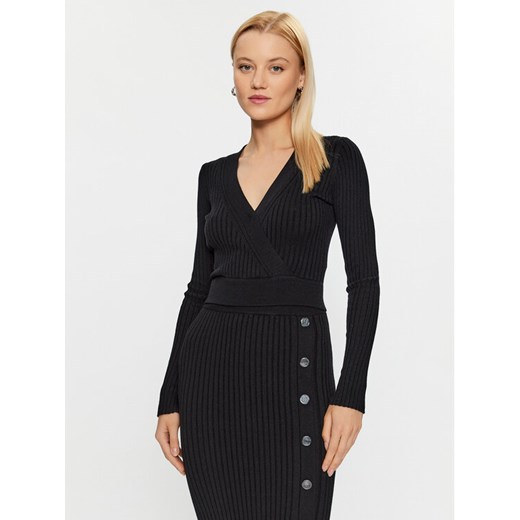 Guess Sweter Lucie W3BR29 Z2V42 Czarny Slim Fit ze sklepu MODIVO w kategorii Swetry damskie - zdjęcie 182649870