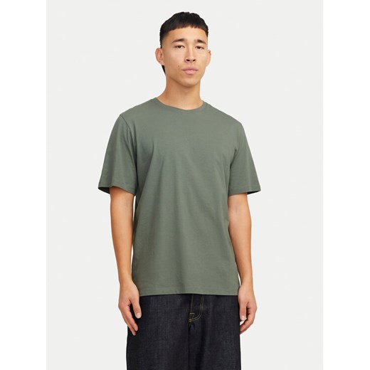 Jack&Jones T-Shirt Organic Basic 12156101 Zielony Standard Fit ze sklepu MODIVO w kategorii T-shirty męskie - zdjęcie 182649971
