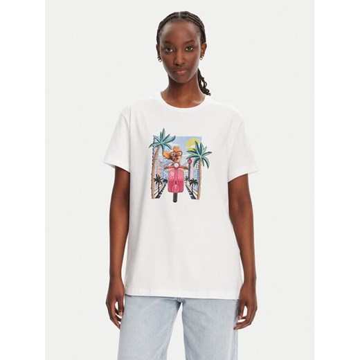 Liu Jo T-Shirt WA5260 JS003 Biały Regular Fit ze sklepu MODIVO w kategorii Bluzki damskie - zdjęcie 182650002