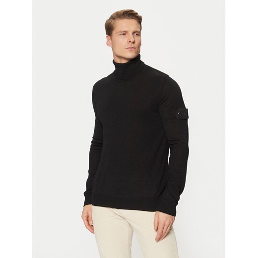 Stone Island Golf 8115565FC Czarny Regular Fit ze sklepu MODIVO w kategorii Swetry męskie - zdjęcie 182650050