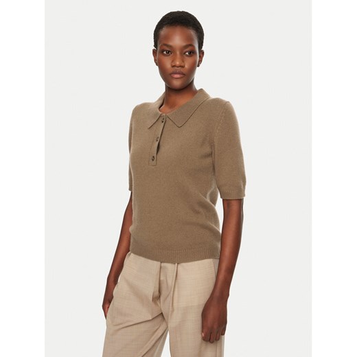 Herskind Sweter Alberto 5417974 Brązowy Regular Fit ze sklepu MODIVO w kategorii Swetry damskie - zdjęcie 182650064