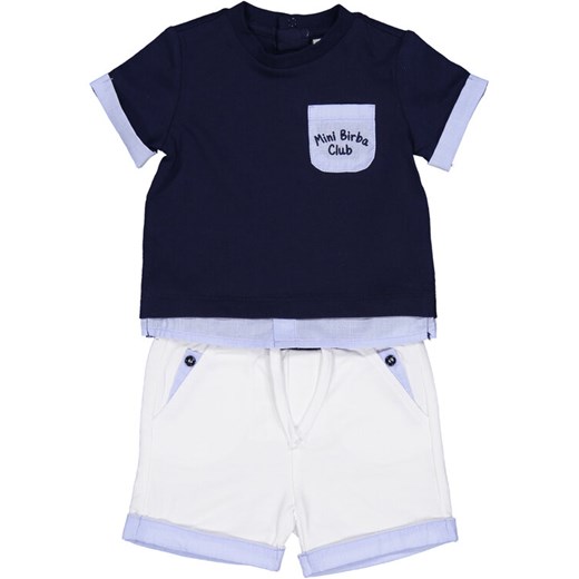 Birba Trybeyond Komplet t-shirt i spodenki 999 69014 00 Granatowy Regular Fit ze sklepu MODIVO w kategorii Komplety niemowlęce - zdjęcie 182650122