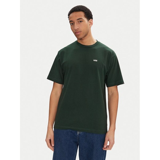 Vans T-Shirt Left Chest II VN000P1P Zielony Loose Fit ze sklepu MODIVO w kategorii T-shirty męskie - zdjęcie 182650132