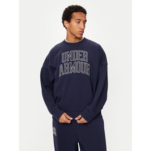 Under Armour Bluza UA Icon 1386548 Granatowy Loose Fit ze sklepu MODIVO w kategorii Bluzy męskie - zdjęcie 182650134