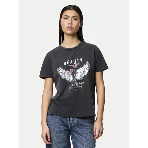 Pieces T-Shirt Filten 17152519 Szary Regular Fit Pieces XS MODIVO