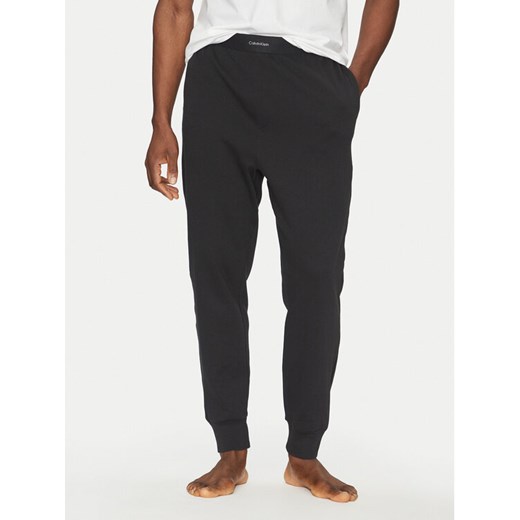 Calvin Klein Underwear Spodnie piżamowe 000NM2706E Czarny Regular Fit ze sklepu MODIVO w kategorii Piżamy męskie - zdjęcie 182650200
