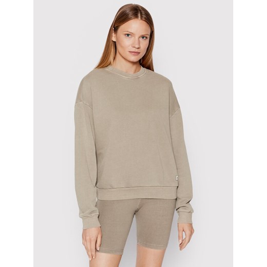 Reebok Bluza Classics Natural Dye Beżowy Loose Fit ze sklepu MODIVO w kategorii Bluzy damskie - zdjęcie 182650322