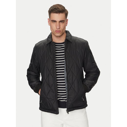 Geox Kurtka przejściowa Decio M5522S T3132 F9000 Czarny Regular Fit ze sklepu MODIVO w kategorii Kurtki męskie - zdjęcie 182650403
