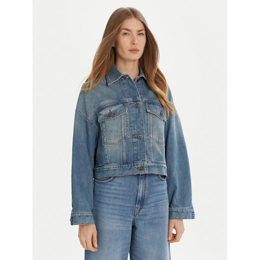 Weekend Max Mara Kurtka jeansowa Fiumana 2515041111 Niebieski Regular Fit ze sklepu MODIVO w kategorii Kurtki damskie - zdjęcie 182650473