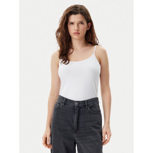 Gap Top 701570-01 Biały Slim Fit ze sklepu MODIVO w kategorii Bluzki damskie - zdjęcie 182650511
