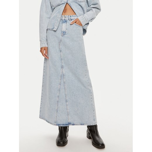 Gestuz Spódnica jeansowa Mily 10909059 Niebieski Regular Fit ze sklepu MODIVO w kategorii Spódnice - zdjęcie 182650534