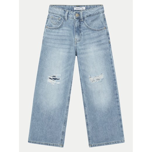 NAME IT Jeansy Rose 13211699 Niebieski Wide Leg ze sklepu MODIVO w kategorii Spodnie dziewczęce - zdjęcie 182650584