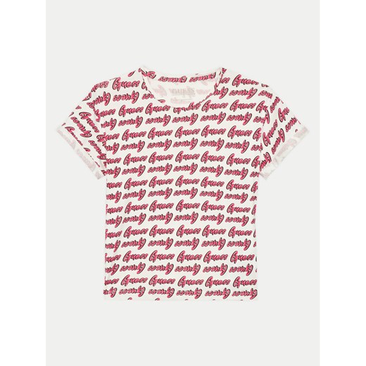 Guess T-Shirt J4YI11 K6YW4 Kolorowy Regular Fit ze sklepu MODIVO w kategorii Bluzki dziewczęce - zdjęcie 182650631