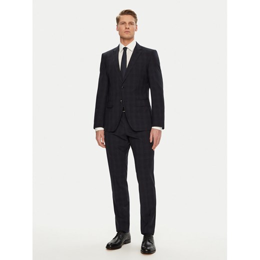 BOSS Garnitur 50538032 Granatowy Slim Fit ze sklepu MODIVO w kategorii Garnitury męskie - zdjęcie 182650653