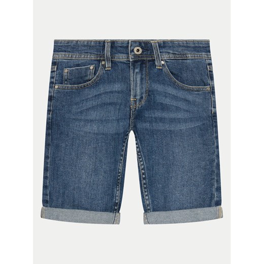 Pepe Jeans Szorty jeansowe Slim Short Jr PB800791MR5 Niebieski Slim Fit Pepe Jeans 16Y MODIVO