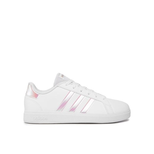 adidas Sneakersy Grand Court Lifestyle Lace Tennis Shoes GY2326 Biały ze sklepu MODIVO w kategorii Buty sportowe dziecięce - zdjęcie 182650714