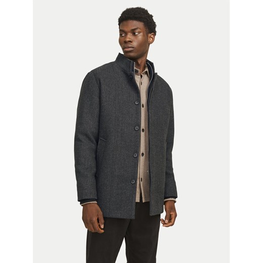 Jack&Jones Płaszcz wełniany Harrison 12258674 Szary Regular Fit ze sklepu MODIVO w kategorii Płaszcze męskie - zdjęcie 182650721