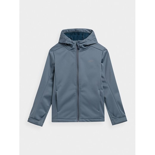 4F Kurtka softshell 4FJAW23TSOFM149 Niebieski Regular Fit ze sklepu MODIVO w kategorii Kurtki chłopięce - zdjęcie 182650773